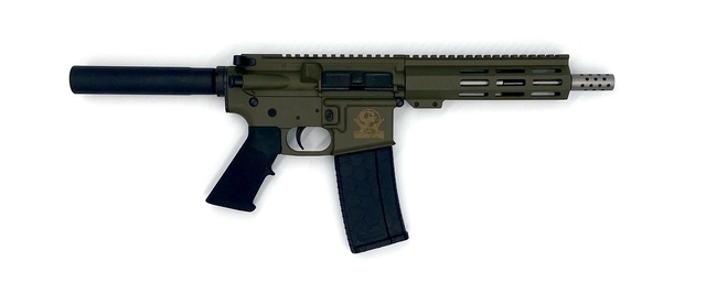 GLFA AR-15 Pistol OD Green .223 Wylde 7.5" Stainless Barrel 30-Rounds