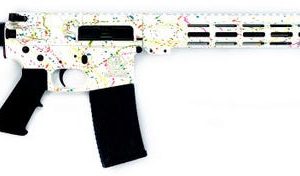 Great Lakes Firearms and Ammunition AR-15 Splatter White .223 Wylde 16" Barrel 30-Rounds
