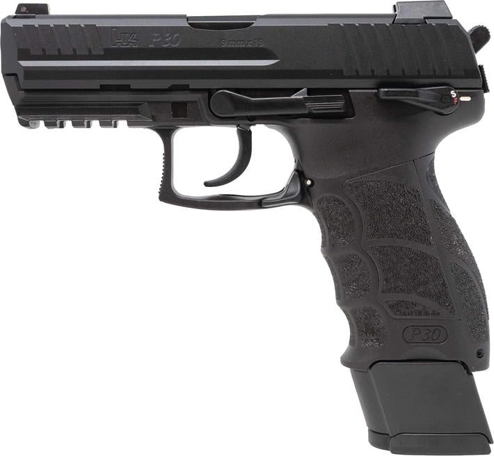 Heckler and Koch P30S V3 9mm 3.85" Barrel 17/20-Rounds