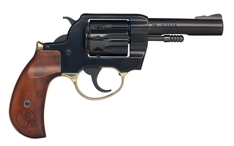 Henry Repeating Arms Golden Boy Revolver Black / Walnut .22 S/L/LR 4" Barrel 10-Rounds