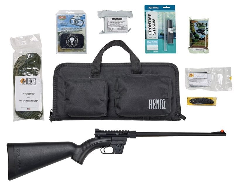 Henry Survival Pack: AR-7 Rifle .22 LR 16.13" Barrel 8-Rounds w/Survival Gear & Carry Case