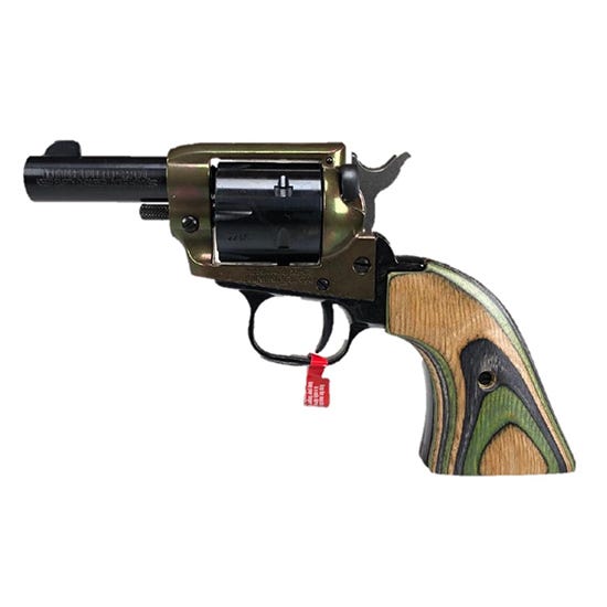 Heritage Firearms Barkeep Wood Laminate Green .22 LR 3" Barrel 6-Rounds