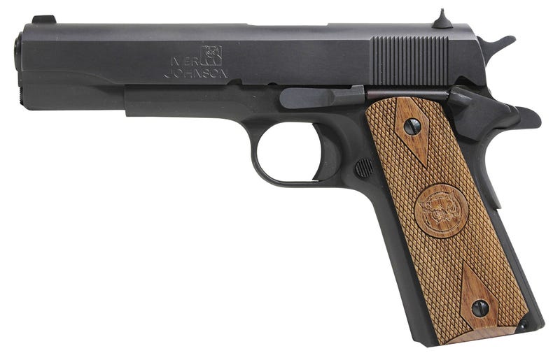 Iver Johnson 1911 A1 .38 Super 5" Barrel 9-Rounds Walnut Grips