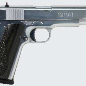 Iver Johnson 1911 A1 Government Chrome .38 Super 5" Barrel 9-Rounds