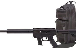 Just Right Carbines Gen 3 Takedown Combo Pack Semi Auto Rifle Black 9 mm 17 inch 17 rd  Theaded Barrel Includes Slingpack