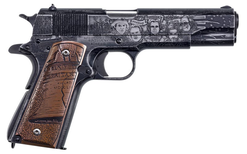 Kahr Arms 1911 Revolution .45 ACP 5" Barrel 7-Rounds Founding Father Edition Kahr Arms 1911 Revolution .45 ACP 5" Barrel 7-Rounds Founding Father Edition - 1911 - Miami Shooters Supply