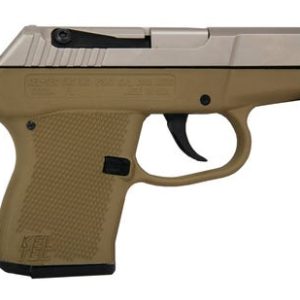 Kel-Tec P-3AT .380ACP 2.76-inch Barrel 6rd Nickel Boron Slide Tan Frame