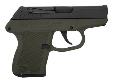 Kel-Tec P-3AT .380ACP 2.76-inch Barrel 6rd Black Slide Green Frame