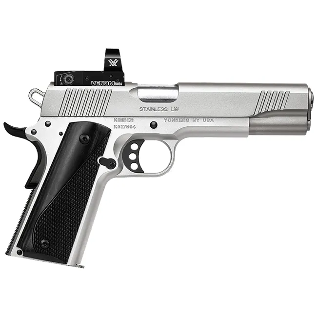 Kimber 1911 Stainless LW Arctic Steel .45 ACP 5" Barrel 8-Rounds with Vortex Venom Kimber 1911 Stainless LW Arctic Steel .45 ACP 5" Barrel 8-Rounds with Vortex Venom - 1911 - Miami Shooters Supply