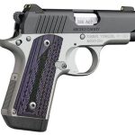 Kimber Micro Carry Advocate 380ACP 2.75-inch 7rd Night Sights Black / Stainless Purple Grips