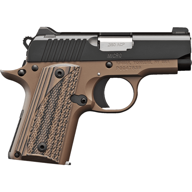 Kimber Micro Desert Night Desert Tan .380 ACP 2.75" Barrel 7-Rounds with G-10 Grips