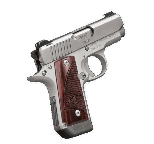 Kimber Micro Stainless Rosewood .380 ACP 2.75" Barrel 7-Rounds with Fixed 3-Dot Tritium Night Sights