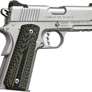 Kimber Stainless Pro TLE/ RL II 45ACP 4 Inch 7 Rd Railed Night Sights Stainless
