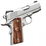 KIMBER STAINLESS ULTRA RAPTOR II 45 ACP 3 IN SATIN SILVER / ZEBRAWOOD 7RD NIGHT SIGHTS