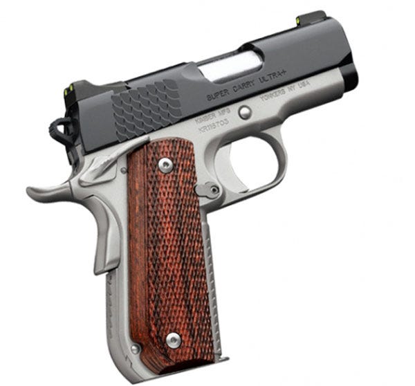 Kimber Super Carry Ultra  Black / Satin Silver .45 ACP 3-inch 8rd Night Sights