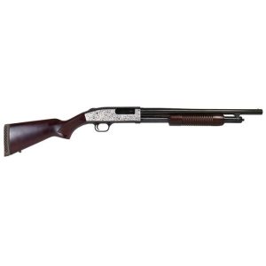 Mossberg 500 Retrograde Polished Filigree / Walnut 12 GA 18.5" Barrel 5-Rounds