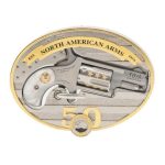 North American Arms Mini-Revolver 50th Anniversary Stainless / Gold .22 LR 1.125" Barrel 5-Rounds