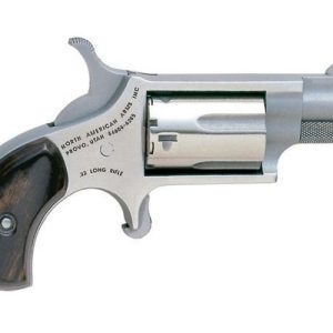 North American Arms Mini-Revolver Stainless .22 LR 1.125" Barrel 5-Rounds Rosewood Grips