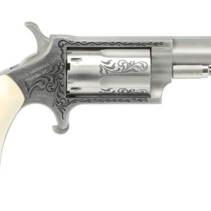 North American Arms Mini-Revolver Engraved Stainless .22 Mag 1.625" Barrel 5-Rounds Holly Grips