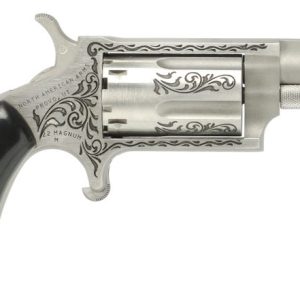 North American Arms Mini-Revolver Engraved Stainless .22 Mag 1.625" Barrel 5-Rounds