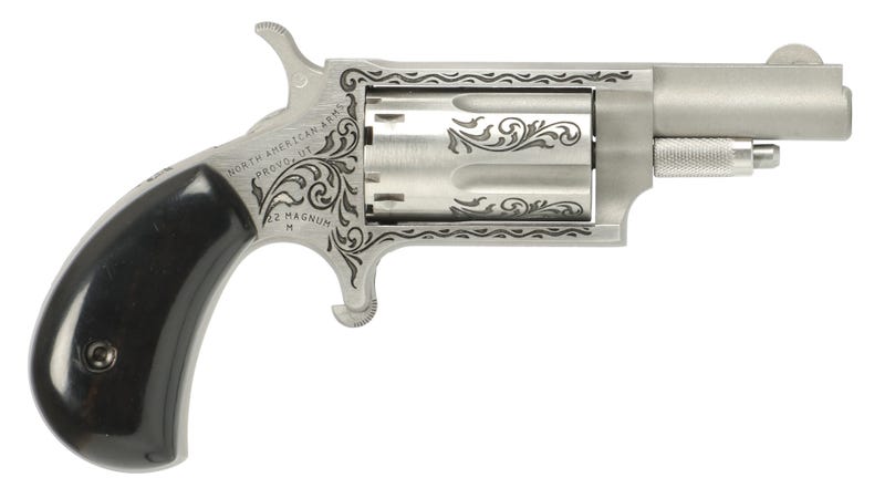 North American Arms Mini-Revolver Engraved Stainless .22 Mag 1.625" Barrel 5-Rounds