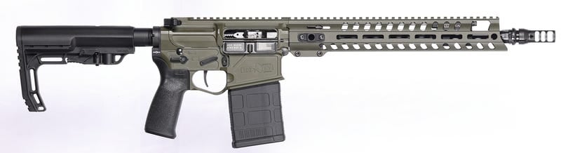 Patriot Ordnance Factory Rogue DI OD Green .308 Win 13.75" P&W Barrel 20-Rounds