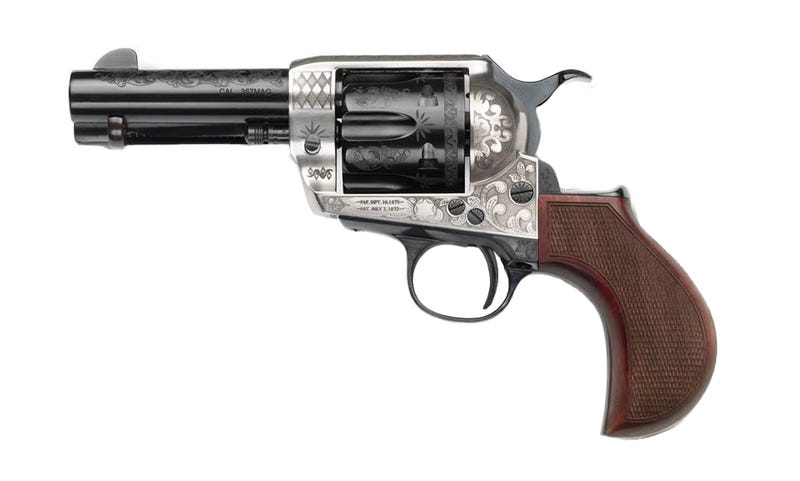 Pietta Alchemista Enhanced Silver / Wood .357 Mag 3.5" Barrel 6-Rounds