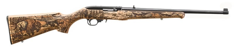 Ruger 10/22 Bison Engraved Walnut .22 LR 18.5" Barrel 10-Rounds