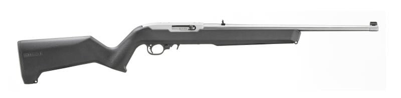 Ruger 10/22 Carbine Black / Stainless .22 LR 18.5" Barrel 10-Rounds w/ Magpul MOE X-22 Stock