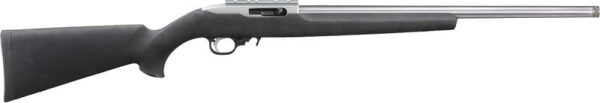 Ruger 10/22 Light Varmint Target Stainless / Black .22 LR 20" Barrel 10-Rounds HOGUE Overmolded Stock