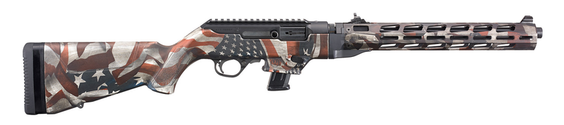 Ruger PC Carbine American Flag Camo 9mm 16.12" Barrel 10-Rounds