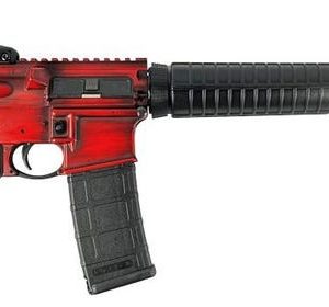 Ruger AR-556 "Red Distressed" 5.56 / .223 Rem 16" Barrel 30-Rounds A2 Sights