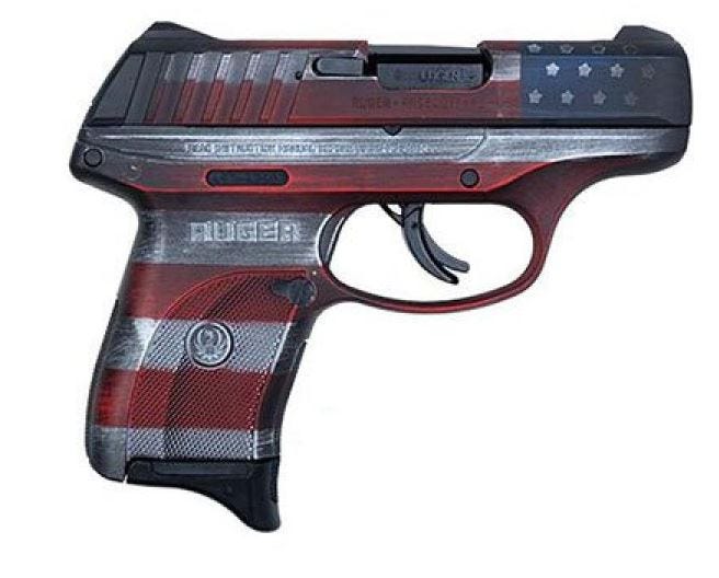 Ruger EC9s Battleworn Flag 9MM 3.1" Barrel 7-Rounds Davidsons Exclusive