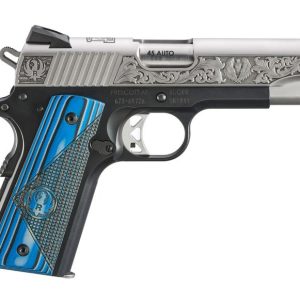 Ruger SR1911 Street Edition Stainless / Black .45 ACP 4.25" Barrel 7-Rounds Blue Grips