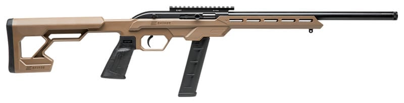 Savage Arms 64 Precision Flat Dark Earth .22LR 16.5" Barrel 20 Rounds HB Synthetic Chassis