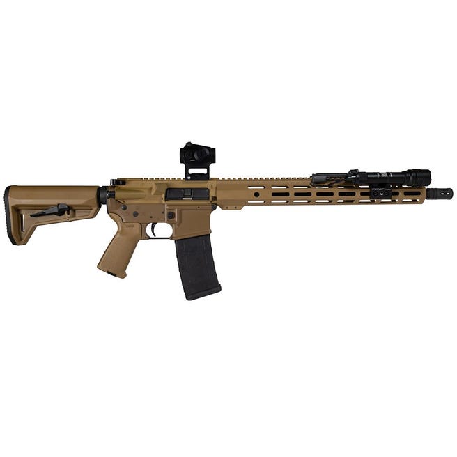 Shark Coast Tactical "Sunrise" AR-15 Flat Dark Earth 5.56 16" Barrel 30-Rounds w/ Vortex Crossfire