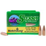 Sierra MatchKing Copper .22 Caliber 52-Grain 100-Rounds HPBT