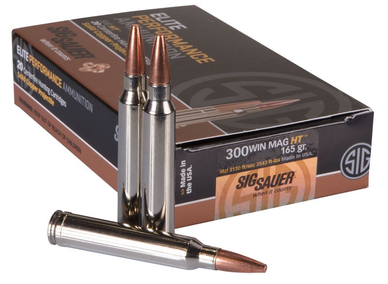 Sig Sauer Hunting Elite .300 Win Mag 165 Grain Copper Solid