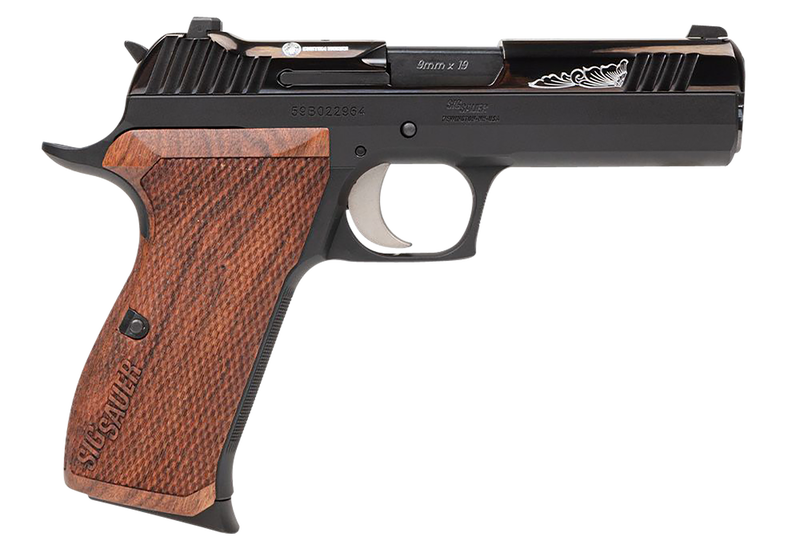 Sig Sauer P210 Carry Custom Works Black / Rosewood 9mm 4.1" Barrel 8-Rounds