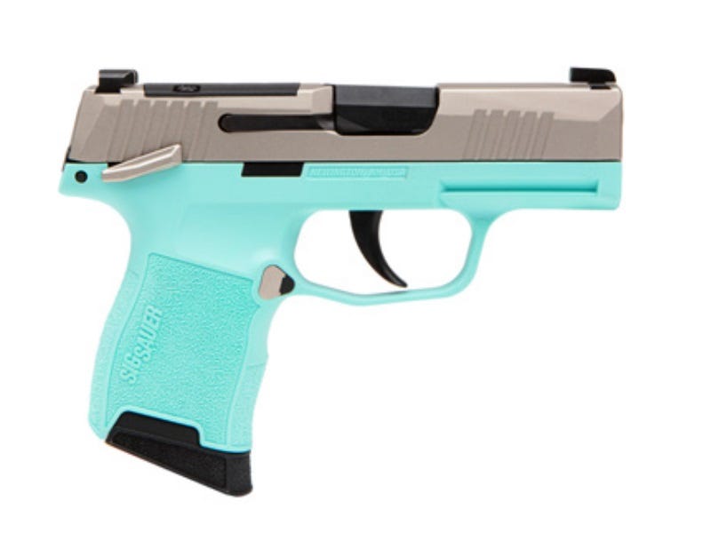 Sig Sauer P365 Stainless / Turquoise .380 ACP 3.1" Barrel 10-Rounds