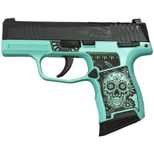 Sig Sauer P365-380 "Sugar Skull" Tiffany Glitter .380 ACP 3.1" Barrel 10-Rounds Manual Safety