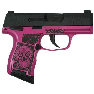 Sig Sauer P365 Sugar Skull-Medusa Pink 9mm 3.1" Barrel 10-Rounds Optics Ready Manual Safety