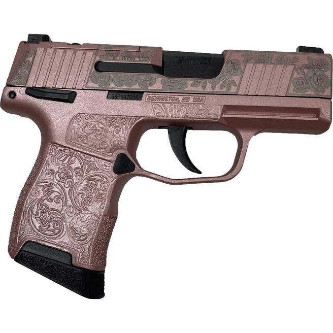 Sig Sauer P365 Optic Ready "Gun & Roses" Rose Gold 9mm 3.1" Barrel 10-Rounds