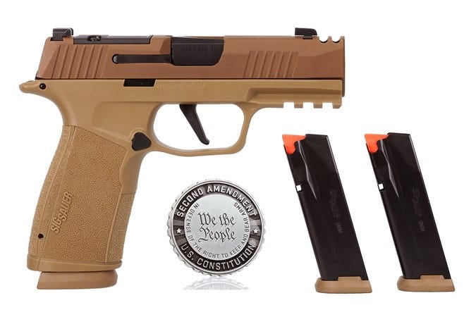 Sig Sauer P365X-Macro Comp 2A Coyote Brown 9mm 3.1" Barrel 17-Rounds
