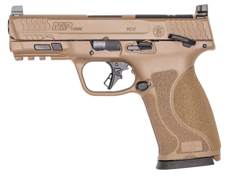 Smith and Wesson M&P10mm M2.0 Flat Dark Earth 10mm 4" Barrel 15-Rounds Optics Ready