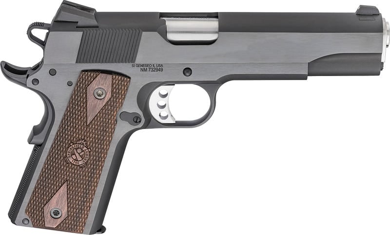 Springfield Armory 1911 Garrison Engraver Black / Wood .45 ACP 5" Barrel 7-Rounds