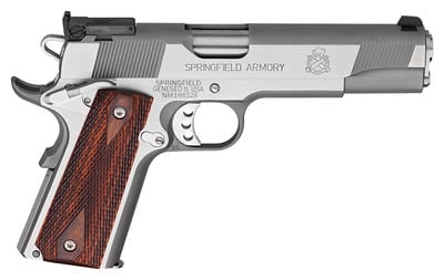 Springfield 1911 Loaded Stainless .45ACP 5" Barrel 7-Rounds CA Compliant