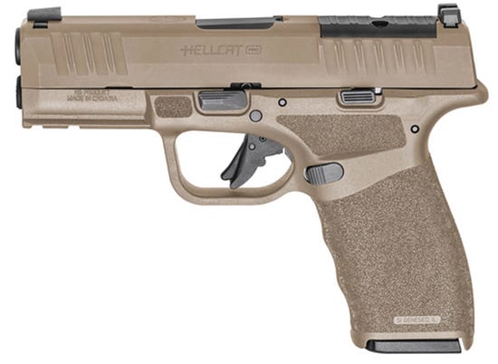 Springfield Armory Hellcat Pro FDE 9mm 3.7" Barrel 10-Rounds w/ Viridian RFX Green Dot 5-Mags