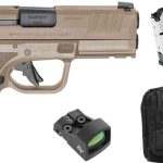 Springfield Armory Hellcat Pro Flat Dark Earth 9mm 3.7" Barrel 10-Rounds 5 Mags, CT1500 Red Dot
