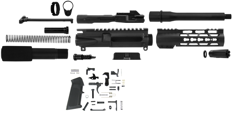 TacFire KeyMod AR Build Kit Black 9mm 7.5" Barrel